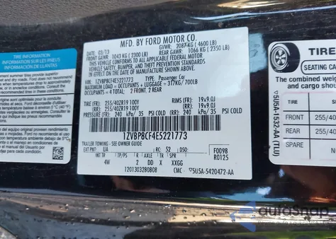 2014 Ford Mustang Gt Premium from USA, damaged, VIN 1ZVBP8CF4E5221773